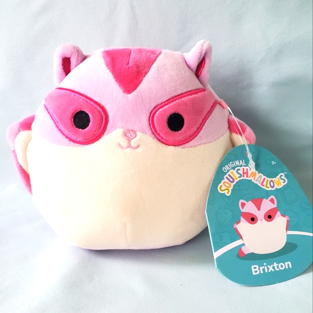 Squishmallows, Brixton the Pink Sugar Glider 5" Plush, NWT
